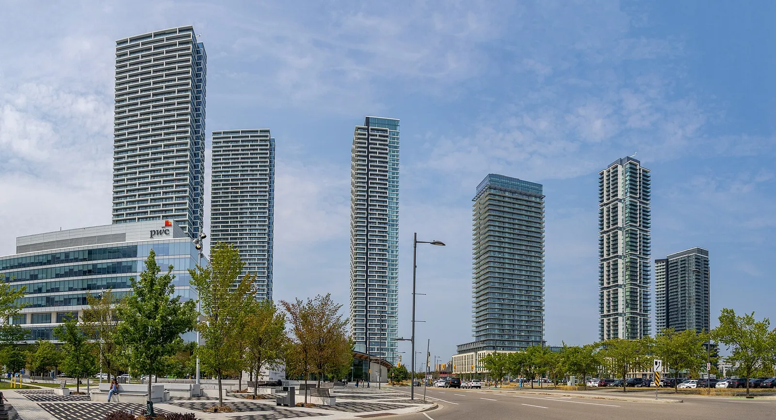 Vaughan Metropolitan Centre Skyline, August 7 2025