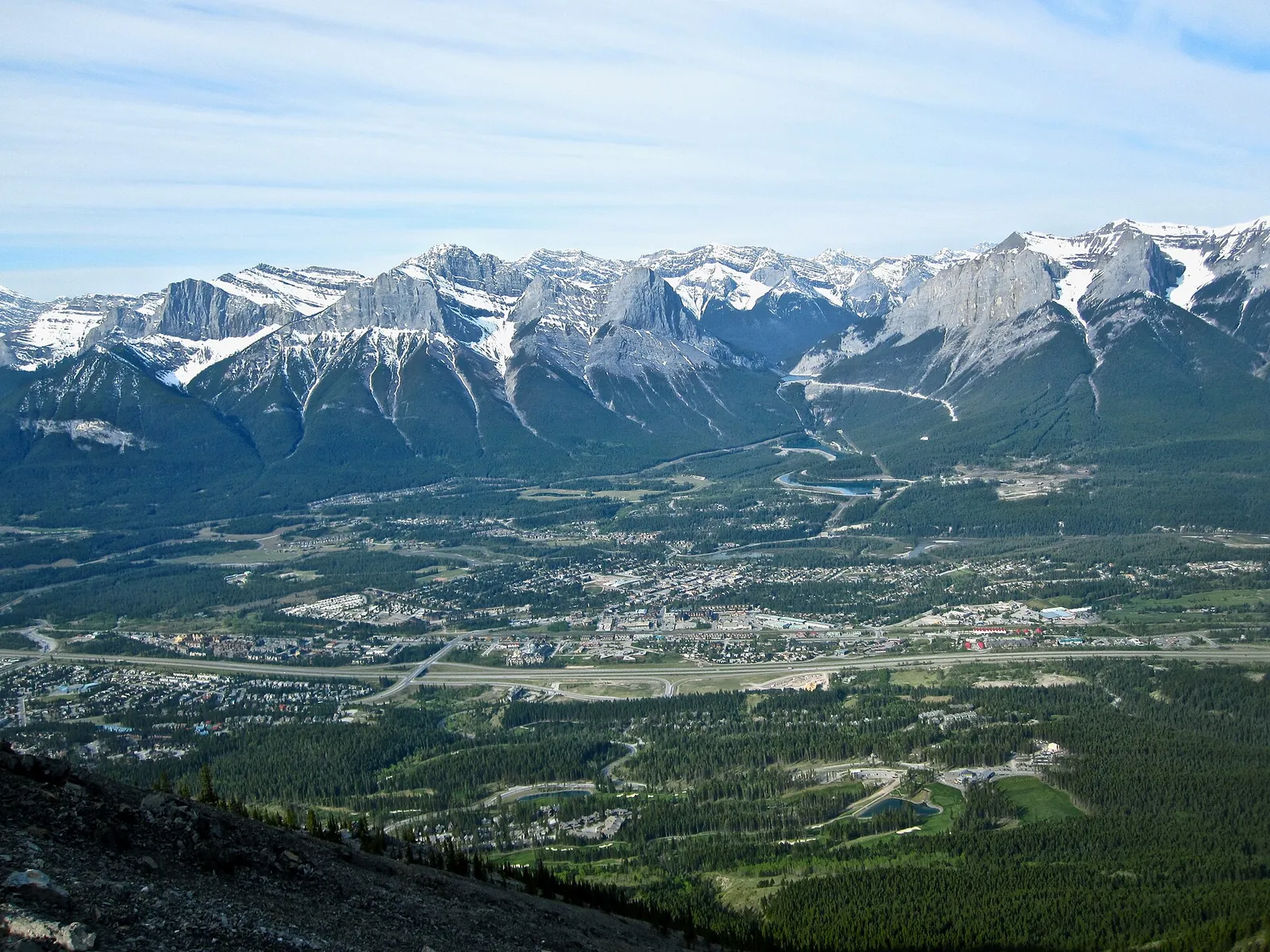 Canmore from Lady MacDonald Teahouse
